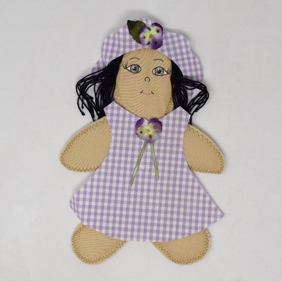 Dress Up Fabric Doll Outfits Carry All Folder Portfolio Handmade Quiet Toy - Picture 11 of 14